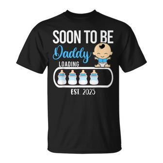 Soon To Be Daddy 2025 Boy Gender Reveal Party Dad Father T-Shirt - Monsterry CA