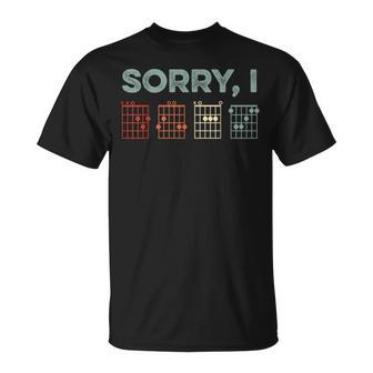 Sorry I-Dgaf Hidden Message Guitar Chords Music Note T-Shirt - Thegiftio UK