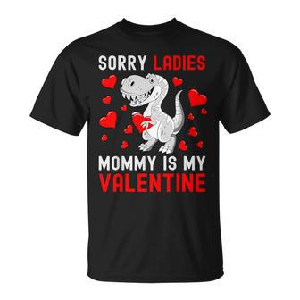Sorry Ladies My Mommy Is My Valentine Valentines Day Boys T-Shirt | Mazezy DE