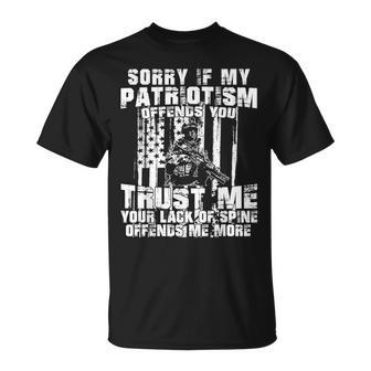 Sorry If My Patriotism Offends You T-Shirt - Monsterry DE