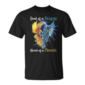 Soul Of A Dragon Heart Of A Phoenix T-Shirt - Seseable