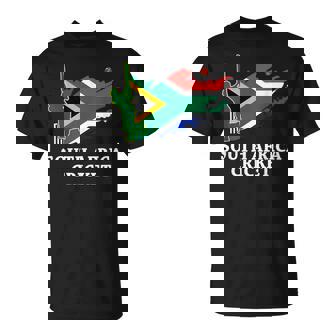 South African Cricket Proteas South Africa Flag Colors T-Shirt - Thegiftio