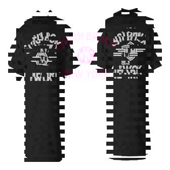 South Bronx New York Nyc Circle Pink Print T-Shirt - Thegiftio