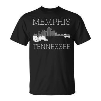 Souvenir Memphis Guitar Music Tennessee Memphis T-Shirt - Monsterry DE