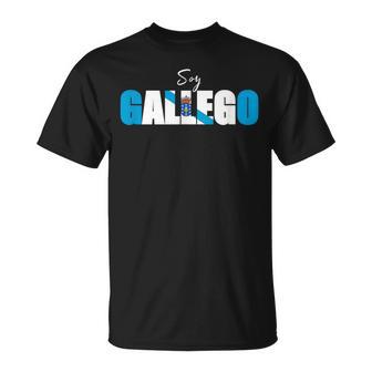 Soy Gallego Diseño Con La Bandera De Galicia Camiseta unisex - Regaloses
