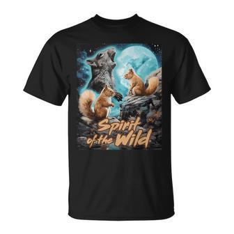Spirit Of The Wild Squirrels T-Shirt - Monsterry