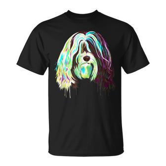 Splash Tibet Terrier Hund T-Shirt - Seseable