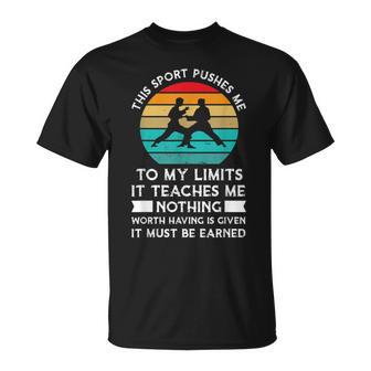 This Sport Pushes Limits It Teaches Karate T-Shirt - Monsterry CA