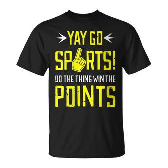 Sportsball Yay Sports T Generic Sports T-Shirt - Monsterry
