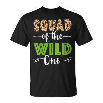 Squad Of The Wild One Zoo Animal 1St Birthday Safari Theme T-Shirt - Monsterry