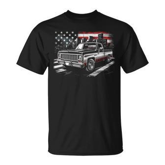 Squarebody Truck City Scene 80'S Square Body C10 Truck T-Shirt - Monsterry UK