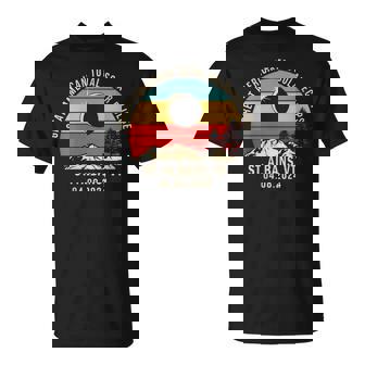 St Albans Vt Vermont Total Solar Eclipse 2024 T-Shirt - Seseable
