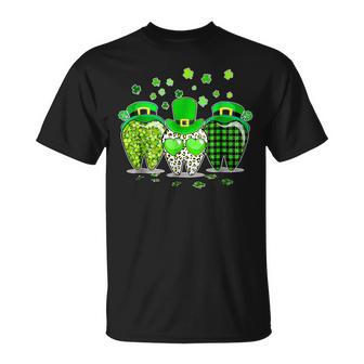 St Patrick's Day 2024 Cute Plaid Tooth Dental Assistant T-Shirt - Thegiftio UK