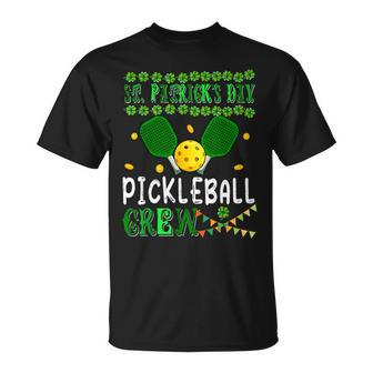 St Patrick's Day Pickleball Crew Equipment Player Team T-Shirt - Seseable