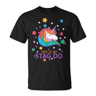 Stag Do Party Unicorn Matching Set 1 Of 2 Groom T-Shirt - Seseable
