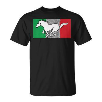 Stallion Italy Flag Italian Horses Culture Pride T-Shirt - Monsterry
