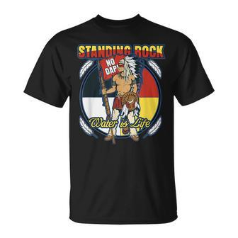 Standing Rock No Dapl Native Indian Warrior Protest T-Shirt - Monsterry