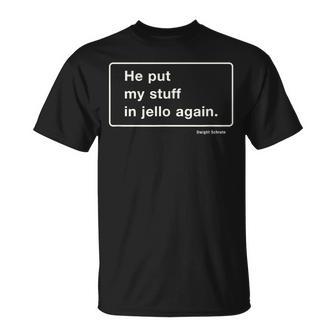 Stapler In Jello The Office Prank T-Shirt - Monsterry DE