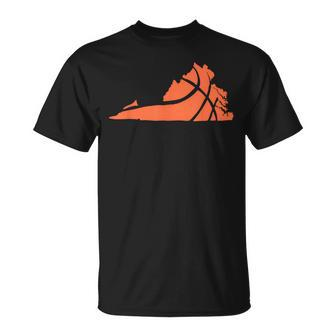 State Of Virginia Basketball Graphic T-Shirt - Monsterry AU