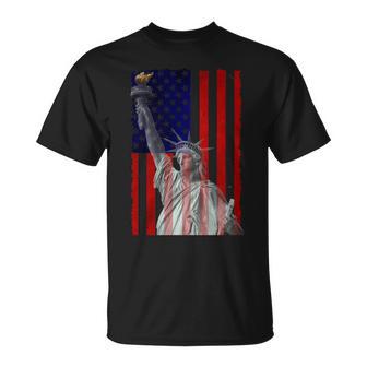 Statue Of Liberty Nyc Lady Liberty Monument Souvenir T-Shirt - Monsterry UK