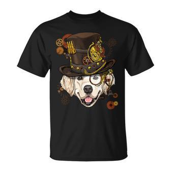 Steampunk Golden Retriever Dog Steampunk Lovers T-Shirt - Monsterry DE