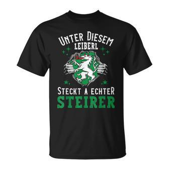 Steiermark Steirisch Crest Leiberl For Real Steirer T-Shirt - Seseable