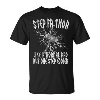 Step Fathor Like Dad Step Cooler Viking Step Father's Day T-Shirt - Monsterry UK