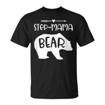 Step Mama Bear For Step Mom Step Mother T-Shirt - Monsterry AU