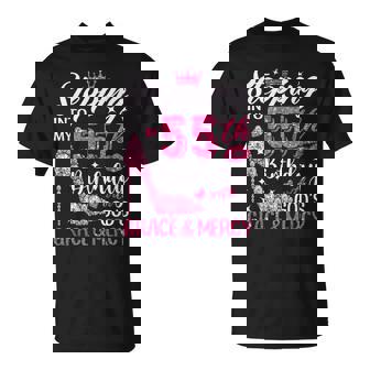 Stepping Into My 55Th Birthday With Gods Grace And Mercy T-Shirt - Seseable