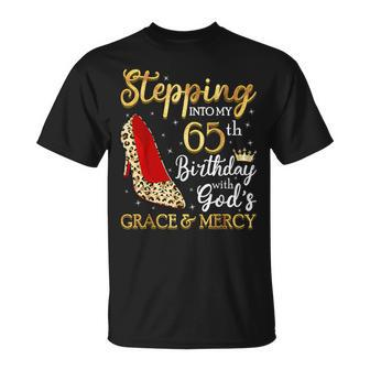 Stepping Into My 65Th Birthday With God's Grace & Mercy T-Shirt | Mazezy AU