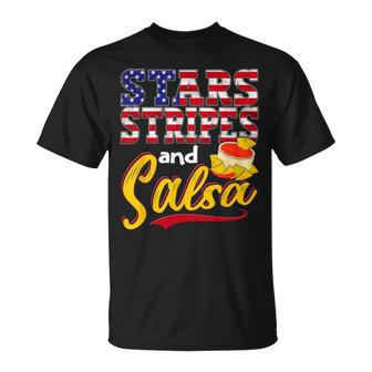 Sterne Streifen Und Salsa Mexiko Us Mexikanisch Amerikanisch T-Shirt - Seseable