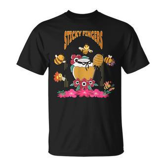 Sticky Fingers Retro Cute Honey Bee Lover s Present T-Shirt - Monsterry UK