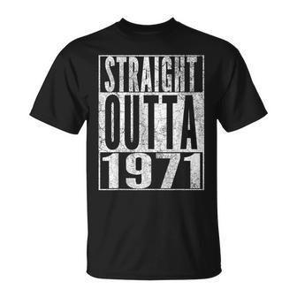 Straight Outta 1971 53Rd Birthday 53 Years Old T-Shirt - Monsterry CA