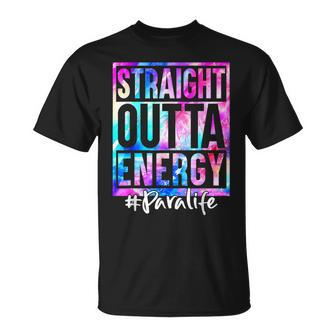 Straight Outta Energy Para Life Tie Dye T-Shirt | Mazezy