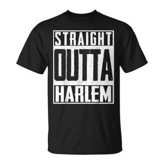 Straight Outta Harlem New York Big Apple Patriot Pride T-Shirt - Monsterry DE
