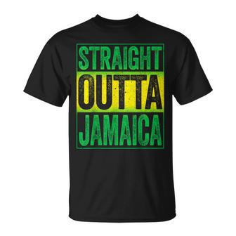 Straight Outta Jamaica Caribbean Party T-Shirt - Thegiftio UK