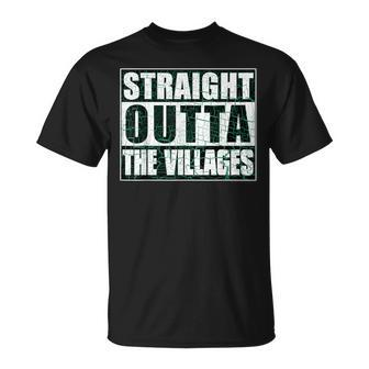 Straight Outta Villages Florida Holiday Hometown Pride T-Shirt - Monsterry DE