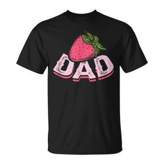 Strawberry Papa Strawberry Fruit Lover Strawberry Fathers Day T-Shirt - Monsterry AU