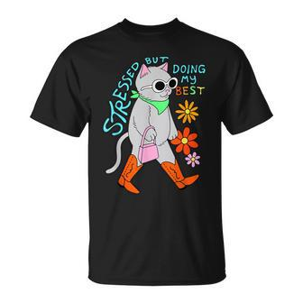 Stressed But Doing My Best Pet T-Shirt | Mazezy