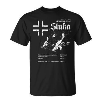 Stuka Wehrmacht Junkers Ju 87 World War 2 German Fighter T-Shirt - Seseable