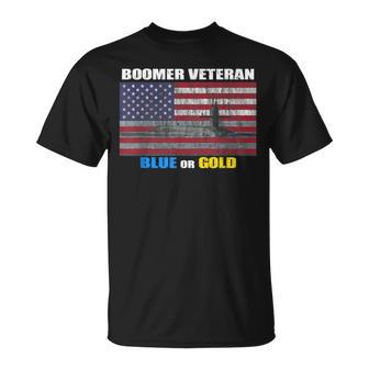Submarine Boomer Navy Veteran Distressed Us Flag T-Shirt - Monsterry AU