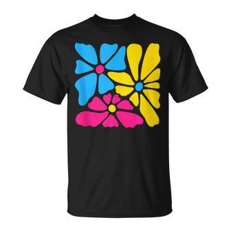 Subtle Pansexual Flower Floral Pan Pride Month Lgbtq Plant T-Shirt - Monsterry