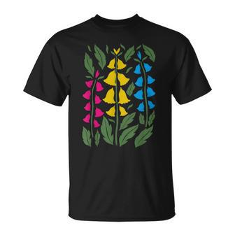 Subtle Pansexual Pride Pan Pride Wildflower Cottagecore T-Shirt - Monsterry DE
