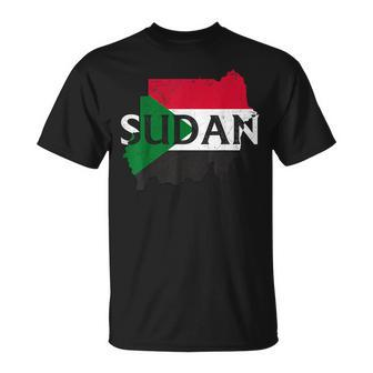 Sudan Country Map Flag Proud Sudanese Patriotic T-Shirt - Thegiftio UK