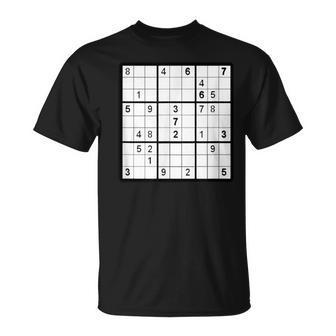Sudoku Puzzle Game Trivia Challenge Sudoku Solver T-Shirt - Monsterry