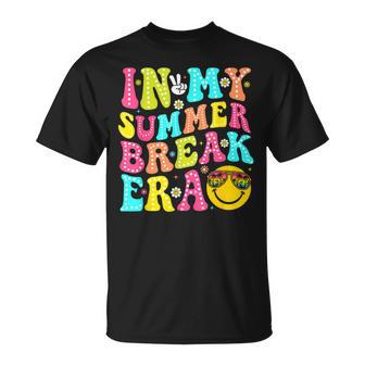 In My Summer Break Era Retro Smile Summer Break Teacher T-Shirt - Monsterry DE