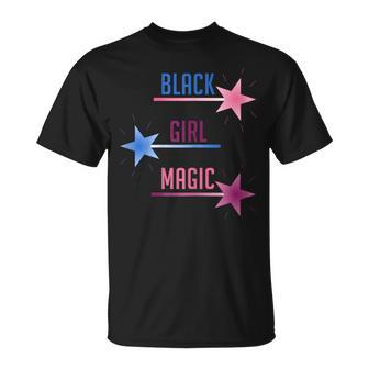 Summer Fashion Casual Girl Top Black Girl Magic Wand T-Shirt - Monsterry UK