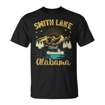 Summer Vacation Retro Mountain Alabama Smith Lake T-Shirt - Monsterry DE