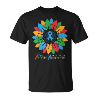 Sunflower Autism Awareness Month T-Shirt - Seseable