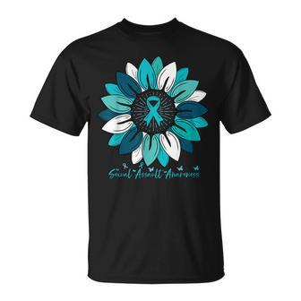 Sunflower Sexual Assault Awareness Month T-Shirt - Seseable